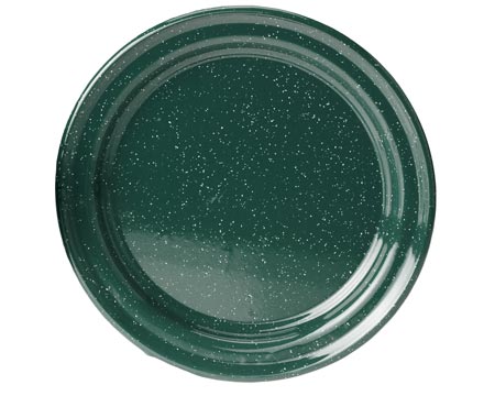 GSI Outdoors Enamelware 10" Plate - Dark Green
