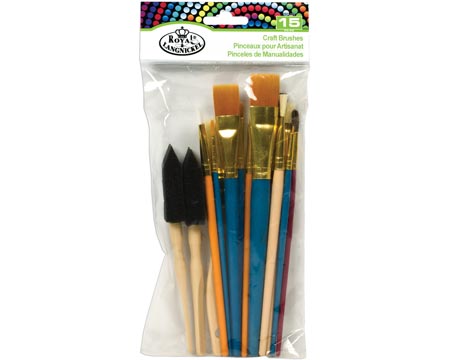 Royal & Langnickel 15 Piece Craft Brushes Set 