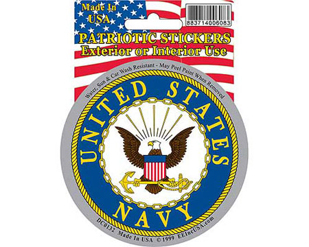 Eagle Emblems 3-1/4" U.S. Navy Logo Sticker