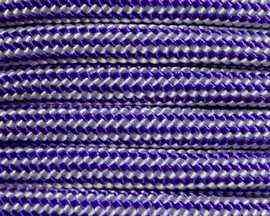 S&E Brand® Acid Purple Silver Stripe 550 Paracord - 100 Feet