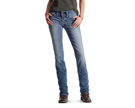 Ariat® Women's Real Straight Icon Rainstorm Jeans