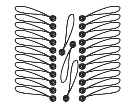 Keeper® 8" Bungee Toggle Ball Cords - 25pk