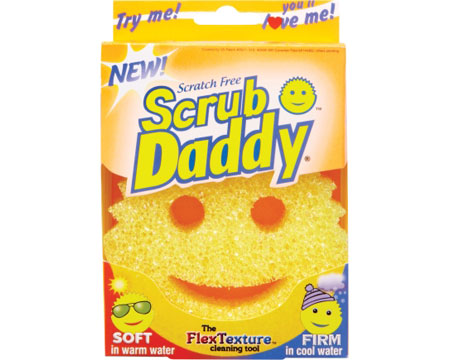 Scrub Daddy® Dual-Sided Scrubber & Sponge - Yellow
