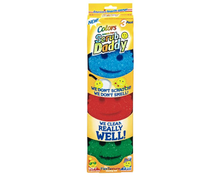 Scrub Daddy® Dual-Sided Scrubber & Sponge - 3 pack