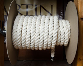 Twisted Cotton Rope - Sold per Foot