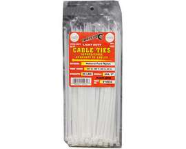 Tool City Light Duty 8.1" Cable Ties - Pack of 100