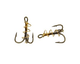 Eagle Claw® Soft Bait Treble Hook with Spring - Size 8