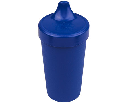 Re-Play® 10 oz. Recycled Plastic No-Spill Sippy Cup - Navy Blue