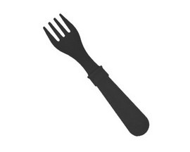 Re-Play® Recycled Plastic Black Fork