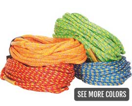 Connelly 60 Ft 2-Rider Floating Safety Tube Rope - Pick Your Color