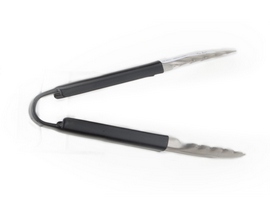 Libertyware® 9 in. Stainless Steel Tongs with Scalloped Edge