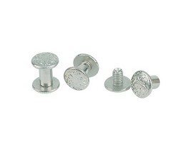 Weaver Leather Floral Chicago Screws Handy Pack - Nickel Over Brass
