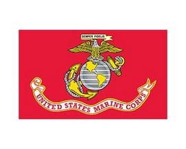 Eagle Emblems US Marine Corps Flag - 3ft x 5ft