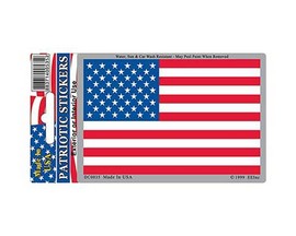 Eagle Emblems USA Flag Sticker - 3in x 4in