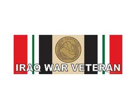 Eagle Emblems Iraq War Veteran Sticker