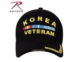 Rothco® Deluxe Korea Veteran Low Profile Insignia Cap - Black