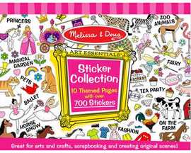 Melissa & Doug Sticker Collection Book with Pink Spine