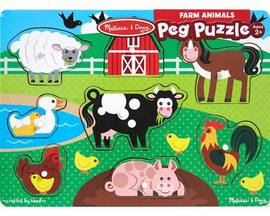Melissa & Doug Farm Peg Puzzle