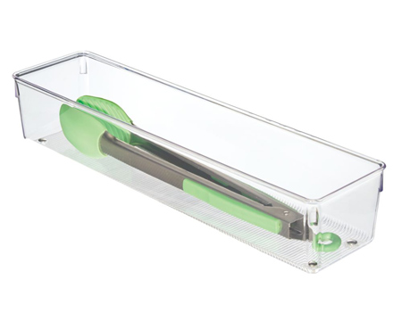 InterDesign® Linus Clear Drawer Organizer - 4" x 16" x 3"