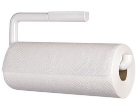 InterDesign® Wall Mount Paper Towel Holder - White ABS Plastic 