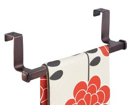InterDesign® Marcel Over-the-Cabinet Dish Towel Bar - Bronze