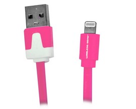 Wireless Gear™ 3.2' Flat Lightning USB Cable - Pink