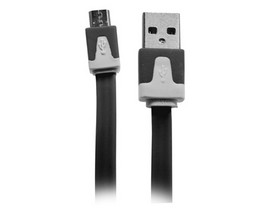 Wireless Gear™ 3.2' Flat Micro USB Cable - Black