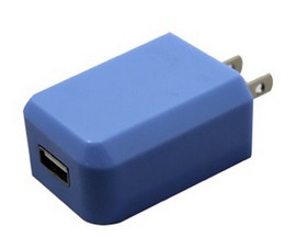 Wireless Gear™ USB 1 Amp AC Wall Adaptor - Blue