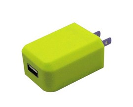 Wireless Gear™ USB 1 Amp AC Wall Adaptor - Green