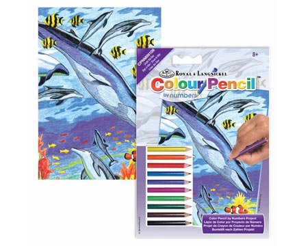 Royal & Langnickel Mini Colour Pencil by Numbers Kit - Under the Sea