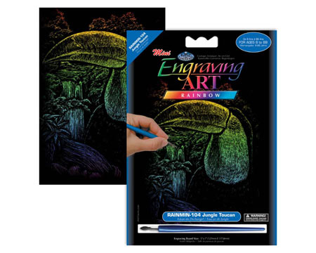 Royal & Langnickel Mini Rainbow Engraving Kit - Jungle Toucan