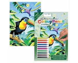 Royal & Langnickel Mini Colour Pencil by Numbers Kit - Tropical Birds