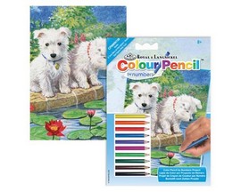 Royal & Langnickel Mini Colour Pencil by Numbers Kit - Westies