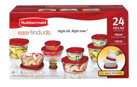 Rubbermaid Assorted Food Storage Container Set - 24 Piece