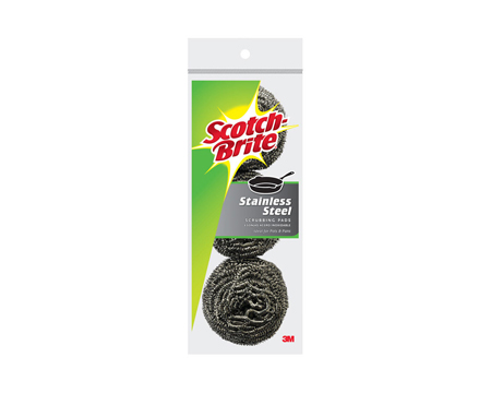 Scotch-Brite® Stainless Steel Scrubbing Pads - 3 pack