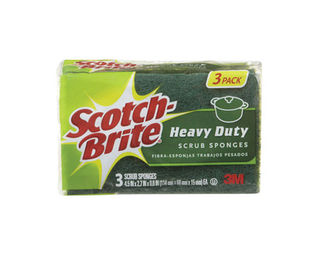Scotch-Brite® Heavy-Duty Scrub Sponges - 3 pack