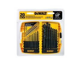 DeWalt® 20-Piece Black Oxide Drill Bit Set