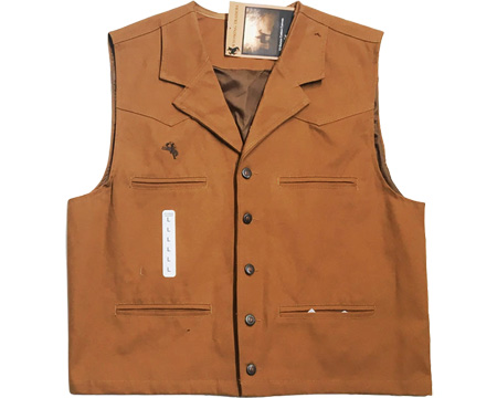 Wyoming Traders Men's Bronco Canvas Vest