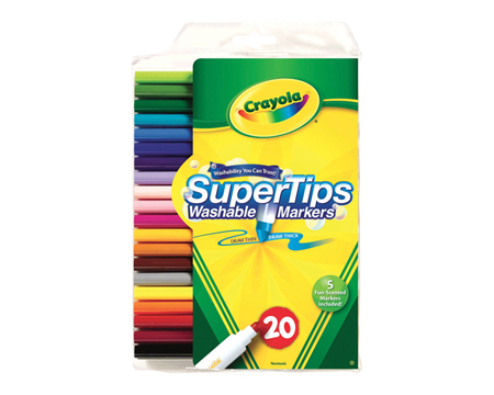 Crayola SuperTips Assorted Fine Point Marker 20 pack