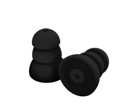 Plugfones Replacement Silicone Plugs - Black
