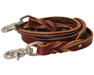 Rolled & Sewn Roping Rein