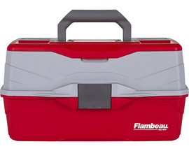 Flambeau® Classic 3-Tray Tackle Box - Red/Gray