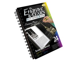 Royal & Langnickel Engrave & Learn Fun Travel Book - Famous Places of the World