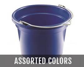 K&D® Equestrian 8 Qt. Round Bucket - Assorted Colors