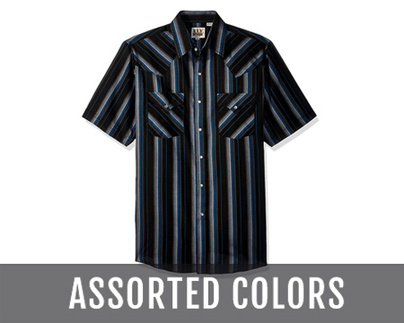 Western Stripe Shirt S/s Asst