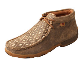 Twisted X Women's Chukka Driving Moccasin - Bomber / Tan