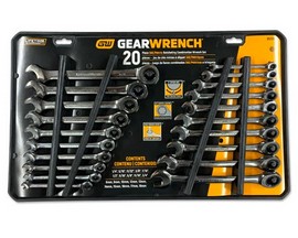Gear Wrench® 20-Piece SAE & Metric Ratcheting Wrench Set