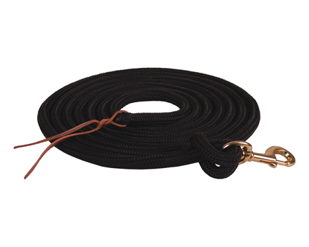 Mustang Manufacturing Black Poly Lead with Bolt Snap - 15'