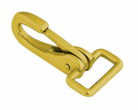 Partrade Fixed End Spring Snap - Brass