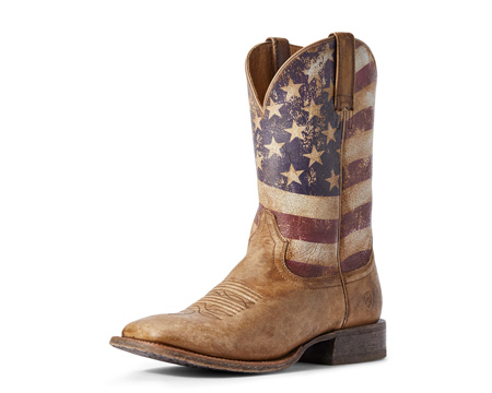 Ariat® Men's Circuit Proud Western Boot - Naturally Distressed Brown